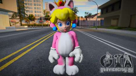 Peach Cat Suit o con traje de gato de Super Mari для GTA San Andreas