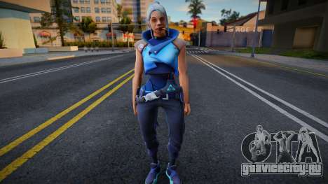 Skin id 162 cosplay Jett From Valorant для GTA San Andreas