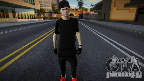 Swagger Skin HD Black-Red для GTA San Andreas