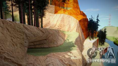 Новые текстуры для горы Чилиад для GTA San Andreas