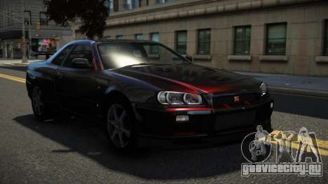 Nissan Skyline R34 GT-R RX-I для GTA 4