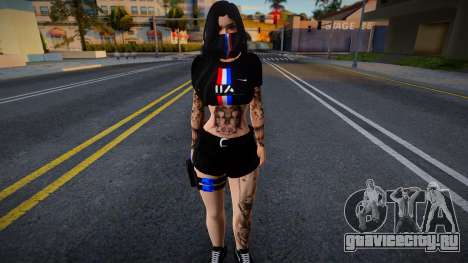 Skin France Girl 945 для GTA San Andreas