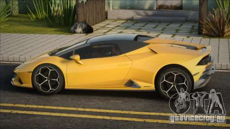 Lamborghini Huracan Evo Spyder 2019 Yellow для GTA San Andreas