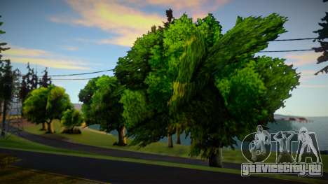 Насыщенные цвета деревьев для GTA San Andreas