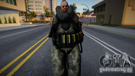 Soldado Rhino con camuflaje de Dirty Bomb для GTA San Andreas