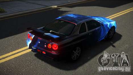 Nissan Skyline R34 GT-R RX-I S12 для GTA 4