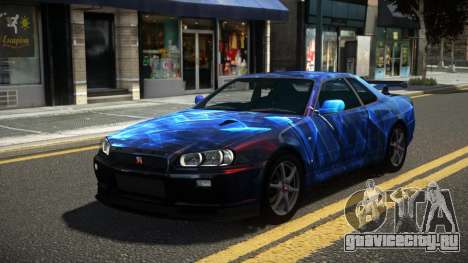 Nissan Skyline R34 GT-R RX-I S12 для GTA 4