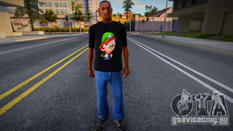 Luigi Meme Shirt для GTA San Andreas