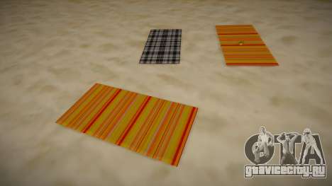 Пляжные полотенца в HD для GTA San Andreas