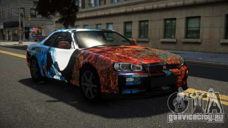 Nissan Skyline R34 GT-R RX-I S7 для GTA 4