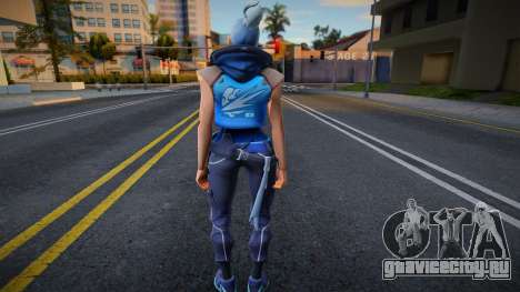 Skin id 162 cosplay Jett From Valorant для GTA San Andreas