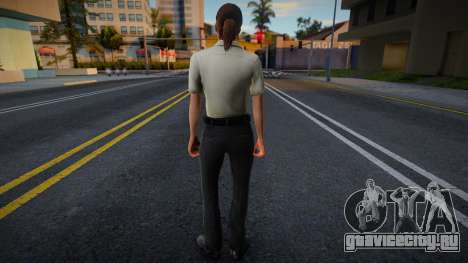 New Girl Cop with facial animation для GTA San Andreas