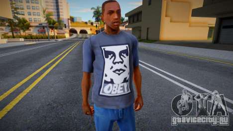 Black Obey Shirt для GTA San Andreas
