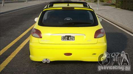 Peugeot 206 Sport Yellow для GTA San Andreas