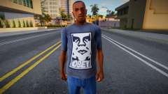 Black Obey Shirt для GTA San Andreas