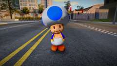 Tod Traje Azul de Super Mario 3D World de Wii U для GTA San Andreas