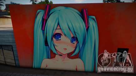 Sexy Miku Wall для GTA San Andreas