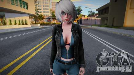 NieR Re[in] 2B - Crow Denim Jacket для GTA San Andreas