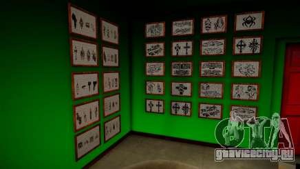 New Tattoo Shop Interior для GTA San Andreas