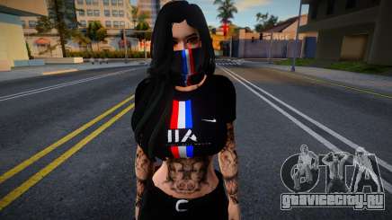 Skin France Girl 945 для GTA San Andreas