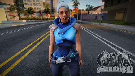 Skin id 162 cosplay Jett From Valorant для GTA San Andreas