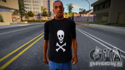 Shirt Skull White для GTA San Andreas