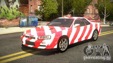 Nissan Skyline R34 ST-L S6 для GTA 4