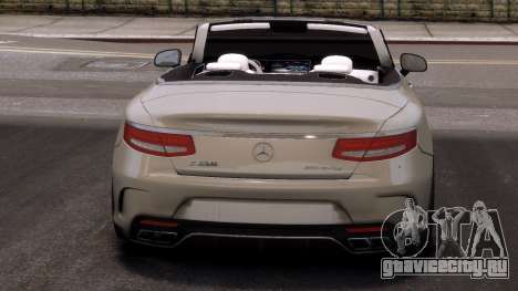 Mercedes-Benz S63 AMG Cabrio для GTA 4