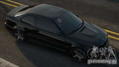 BMW E46 Черная Сток для GTA San Andreas