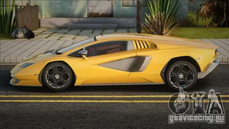 Lamborghini Countach LPI 800-4 Yellow для GTA San Andreas