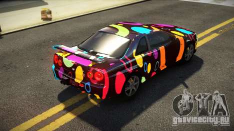 Nissan Skyline R34 ST-L S8 для GTA 4