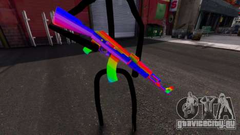 Rainbow AK47 для GTA 4