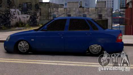 Lada Priora Stok Blue для GTA 4