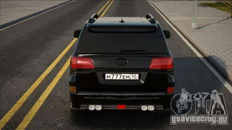 Toyota Land Cruiser V8 Черная для GTA San Andreas