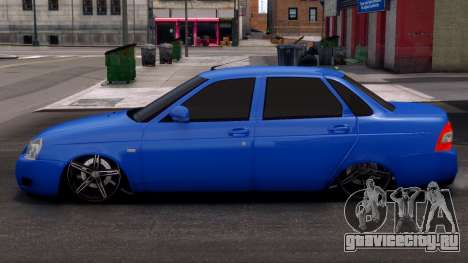 Lada Priora Stock Blue для GTA 4