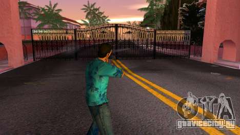 Убрать дорожные барьеры, заборы, ворота для GTA Vice City