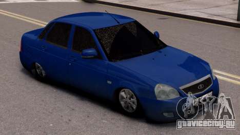 Lada Priora Stok Blue для GTA 4