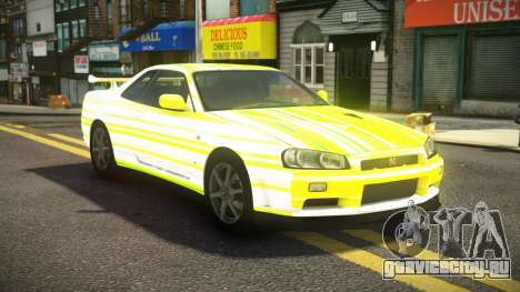 Nissan Skyline R34 ST-L S7 для GTA 4