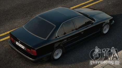 BMW E34 Черная в Стоке для GTA San Andreas