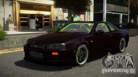 Nissan Skyline R34 NR для GTA 4