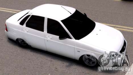Lada Priora белая в стоке для GTA 4