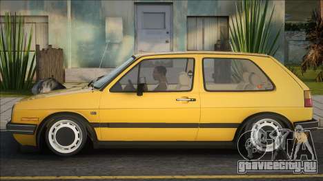 Volkswagen Golf Stance Желтая для GTA San Andreas