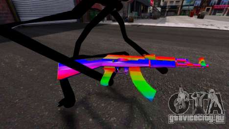 Rainbow AK47 для GTA 4