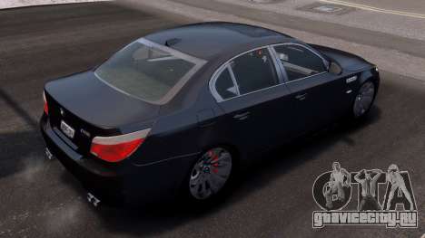 BMW M5 E60 Stock Black для GTA 4