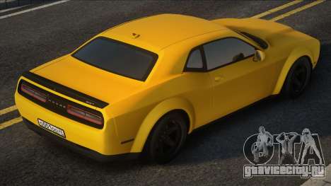 Dodge Challenger SRT Demon (Stock) для GTA San Andreas