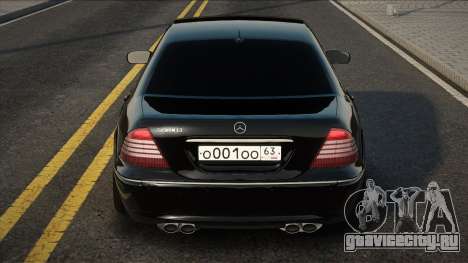 Mercedes-Benz S600 Черная Сток для GTA San Andreas