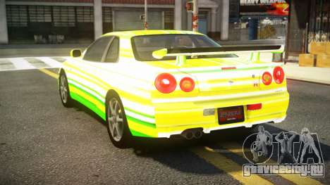 Nissan Skyline R34 ST-L S7 для GTA 4