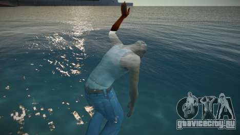 Теперь CJ тонет в воде для GTA San Andreas