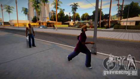 Страх пешеходов V2.0.2 (Педы боятся оружие) для GTA San Andreas
