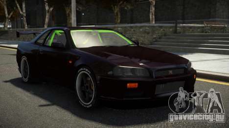 Nissan Skyline R34 NR для GTA 4